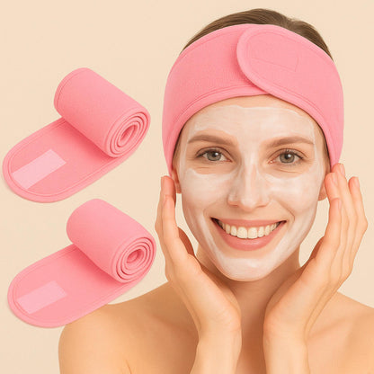Bandeau Cosmétiques Réglable – Douceur et Élégance pour votre Routine Beauté